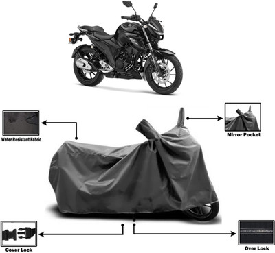 Amexride Two Wheeler Cover for Yamaha(FZ 25, Grey)