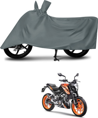aosis Waterproof Two Wheeler Cover for KTM(125 Duke, Grey)