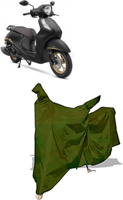 Amexride Two Wheeler Cover for Yamaha(Fascino 125 FI, Maroon)