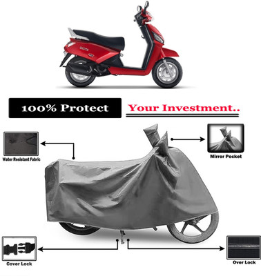 Amexride Two Wheeler Cover for Mahindra(Gusto BS6, Grey)