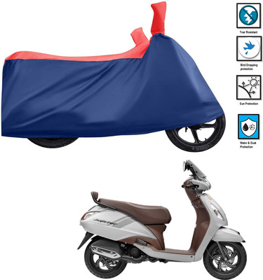 CODOKI Waterproof Two Wheeler Cover for TVS(Jupiter classic, Red)