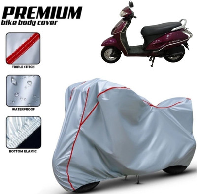 Shiv Kanha Waterproof Two Wheeler Cover for Honda(Activa 3G, Silver, Red)