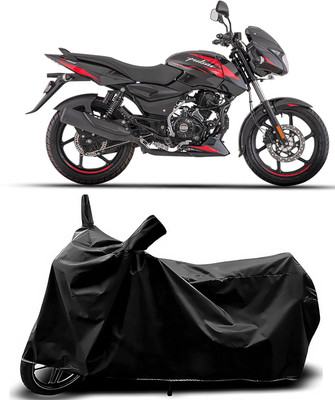 MADAFIYA Two Wheeler Cover for Bajaj(Pulsar 125, Black)