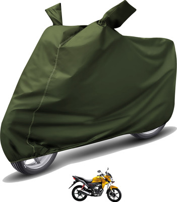 Auto Hub Waterproof Two Wheeler Cover for Honda(CB Twister, Green)