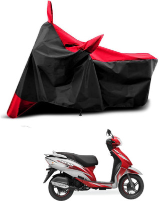 AASHTIK MART Two Wheeler Cover for TVS(Wego, Red, Black)