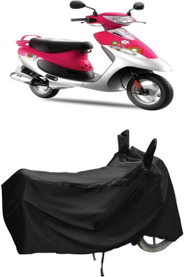 Autoprime Two Wheeler Cover for TVS(Pep Plus BS6, Black)