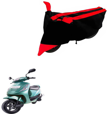 DeepShakshi AUTOMOTIVE Two Wheeler Cover for Mahindra(Kine, Black, Red)