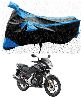 MMSSTAR Waterproof Two Wheeler Cover for Hero(CBZ, Blue, Black)