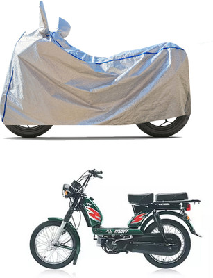 CODOKI Waterproof Two Wheeler Cover for TVS(Heavy Duty Super XL, Silver)
