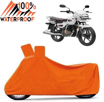 Autoinnovation Waterproof Two Wheeler Cover for TVS(Radeon, Orange)