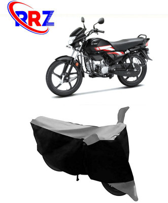 RRZ Waterproof Two Wheeler Cover for Hero(HF, Black, Grey)