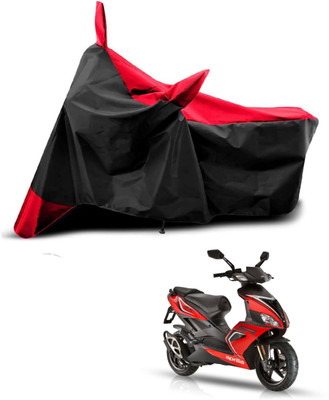 KEDIT Two Wheeler Cover for Ampere(SR 150, Red, Black)