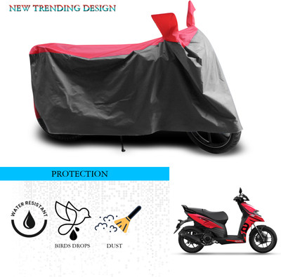 ANTHUB Waterproof Two Wheeler Cover for Aprilia(SR 160, Grey, Red)