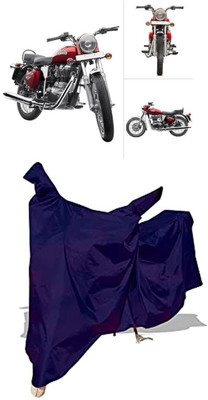 Amexride Two Wheeler Cover for Royal Enfield(Twin spark, Blue)