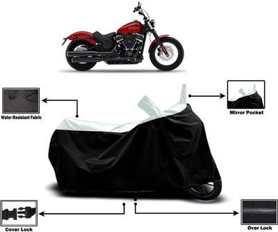 Amexride Two Wheeler Cover for Harley Davidson(Street Bob, White)