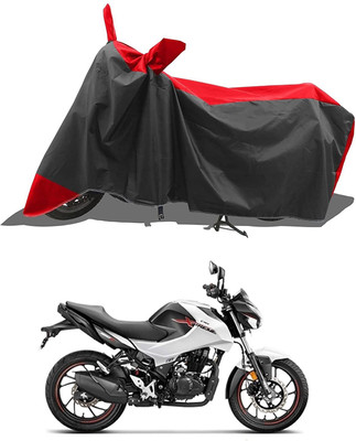 KEDIT Two Wheeler Cover for Hero(Red, Black)