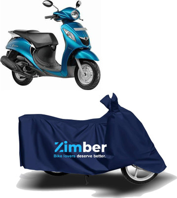 APNEK Two Wheeler Cover for Yamaha(Fascino, Blue)