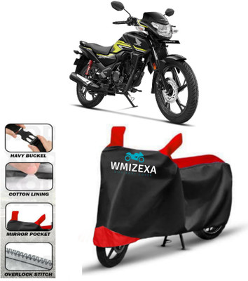 WMIZEXA Two Wheeler Cover for Universal For Bike(SP125, Red, Black)