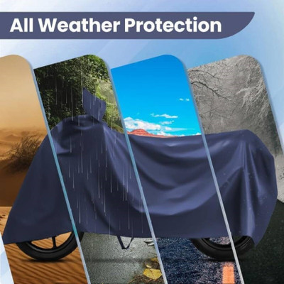 smwzxyu Waterproof Two Wheeler Cover for Honda, Bajaj, Hero, TVS, Yamaha(Blue)