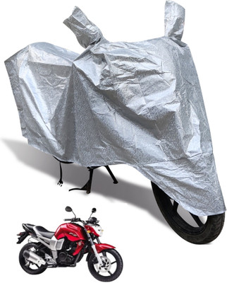 MOCKHE Waterproof Two Wheeler Cover for Yamaha(FZ, Silver)