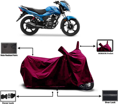 KEDIT Two Wheeler Cover for TVS(Victor, Maroon)