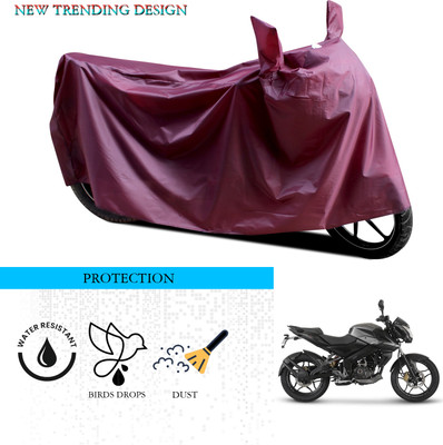 ANTHUB Waterproof Two Wheeler Cover for Bajaj(Pulsar 160 NS DTS-i, Maroon)