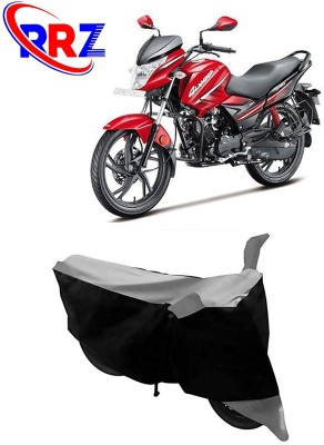 RRZ Waterproof Two Wheeler Cover for Hero(Glamour i3s, Black, Grey)