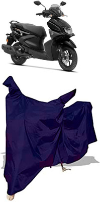 Amexride Two Wheeler Cover for Yamaha(Ray-ZR 125FI BS6, Blue)