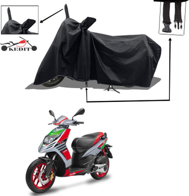 KEDIT Two Wheeler Cover for Aprilia(SR 150, Black)