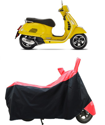 Coxtor Two Wheeler Cover for Vespa(GTS Super 125 BS6, Red)