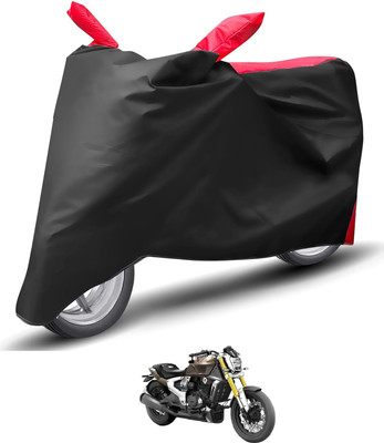 Caronix Waterproof Two Wheeler Cover for TVS(Zeppelin, Red)