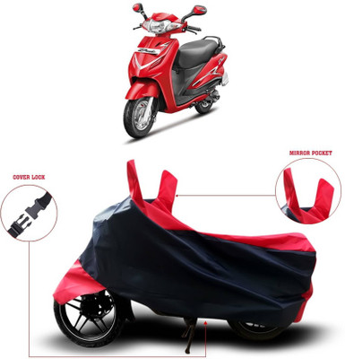 KEDIT Two Wheeler Cover for Hero(Duet 125CC, Red)