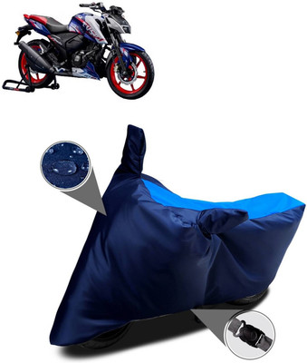 AutoGalaxy Waterproof Two Wheeler Cover for TVS(Apache RTR 165 RP, Blue)
