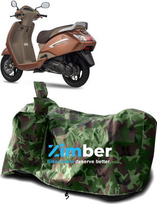 APNEK Two Wheeler Cover for TVS(Jupiter, Green)
