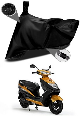 AutoTiger Two Wheeler Cover for Ampere(REO, Black)