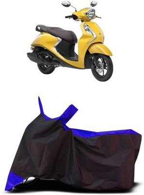 VESMEI Two Wheeler Cover for Yamaha(Fascino 125, Blue)