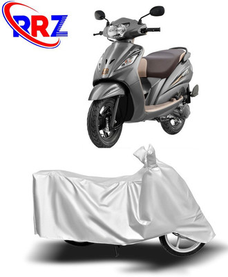 RRZ Waterproof Two Wheeler Cover for TVS(Wego, White)
