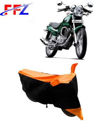 FFZ Waterproof Two Wheeler Cover for TVS(Fiero FX, Black, Orange)