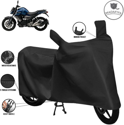 MADAFIYA Waterproof Two Wheeler Cover for Yamaha(FZ-Fi Version 3.0, Black)