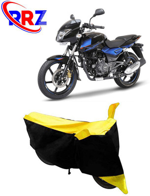 RRZ Waterproof Two Wheeler Cover for Bajaj(Pulsar 150 DTS-i, Black, Yellow)