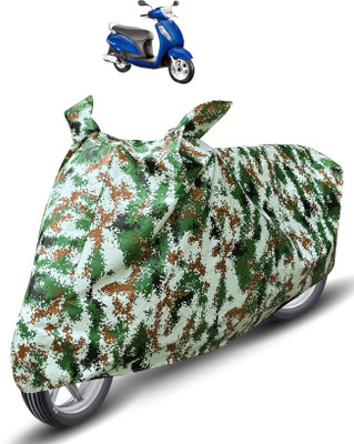 MOCKHE Waterproof Two Wheeler Cover for Suzuki(Access 125, Green)
