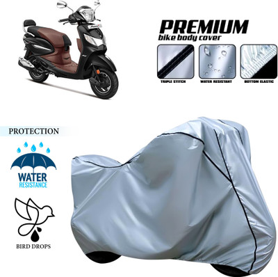 GOSHIV-car and bike accessories Waterproof Two Wheeler Cover for Hero(Pleasure Plus, Silver)