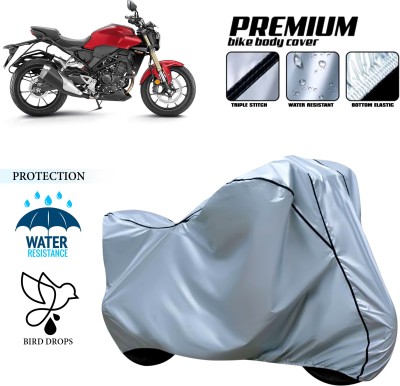 CODOKI Waterproof Two Wheeler Cover for Honda(CB300R, Silver)