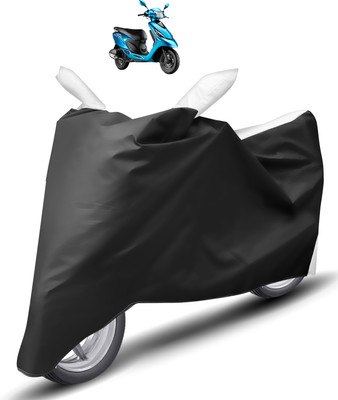 Caronix Two Wheeler Cover for TVS(Zest, White)
