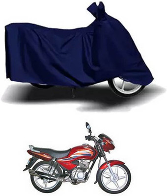 Mdstar Waterproof Two Wheeler Cover for TVS(Victor GLX, Blue)