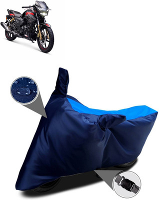 DeepShakshi AUTOMOTIVE Two Wheeler Cover for TVS(Apache, Blue, Black)