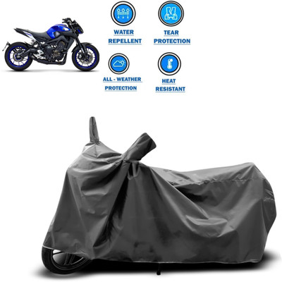 DeepShakshi AUTOMOTIVE Two Wheeler Cover for Yamaha(MT 9, Grey)