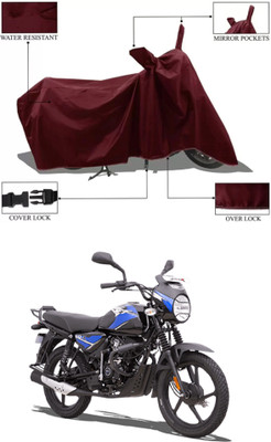 RAQTRO Waterproof Two Wheeler Cover for Bajaj(CT110, Maroon)