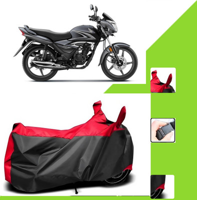 WMIZEXA Two Wheeler Cover for Honda(CB Shine, Black, Red)