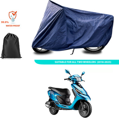 CODOKI Waterproof Two Wheeler Cover for TVS(Scooty Zest, Blue)